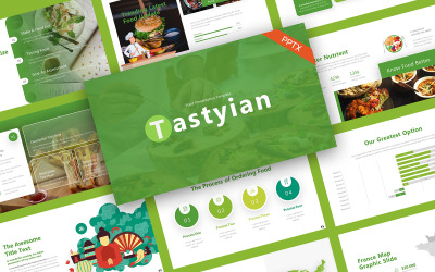 Tastyian Food Sjablonen PowerPoint presentatie