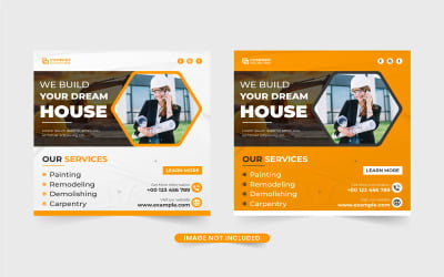 Bydlení obchodní šablony vektorový design