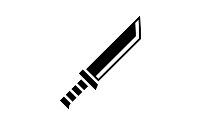 Çapraz Kılıç Logo şablonu. Vektör çizim. V2