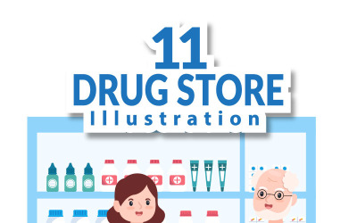 11 Drogerie-Illustration