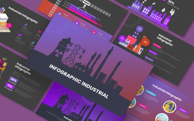 Šablona tovární infografiky Prezentace Google