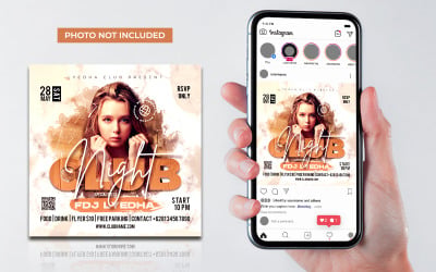 Club Dj Party Flyer Social Media Post