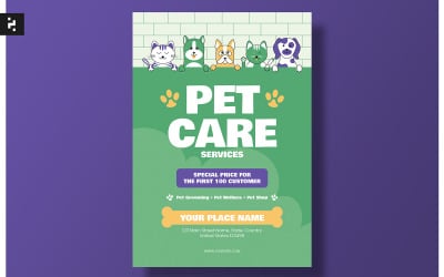 Pet Care Services Flyer Template