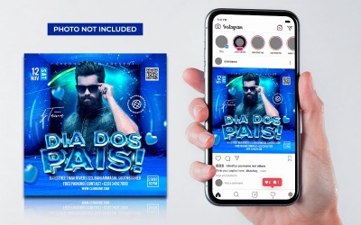 Blue Club Dj Party Volantino Post sui social media