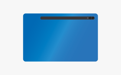 Kék Tablet Pc Design Vector