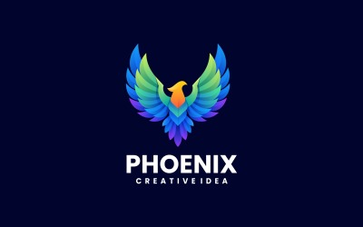 Phoenix Gradiente Colorido Logo Vol.4