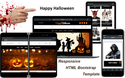 Хеллоуїнські шаблони – адаптивний HTML Bootstrap