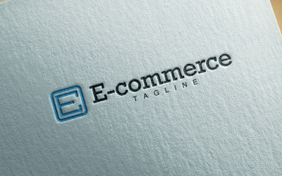 Logo professionnel de commerce électronique pour les entreprises.