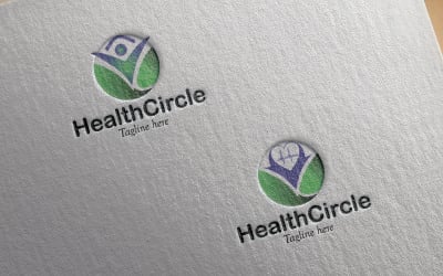 Logotipo do círculo de saúde profissional.