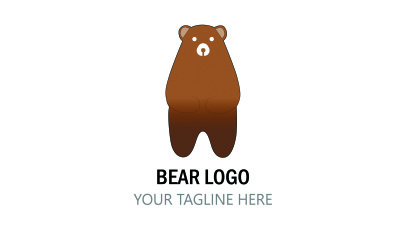 Projekt logo niedźwiedzia dla wszystkich prac