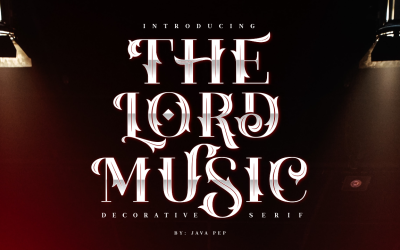 The Lord Music-Decorative font