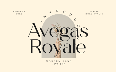 Avegas Royale - Moderní Sans