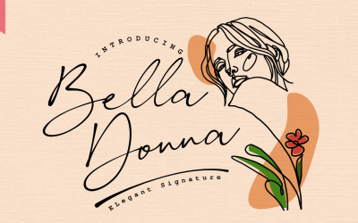Bella Donna / Elegant Signatur