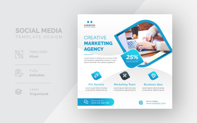 Digital Marketing Social Media Post-Web-Banner-Vorlage