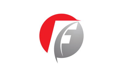 F Letter logo symbol template. Vector illustration. V15