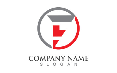 F Letter logo symbol template. Vector illustration. V16