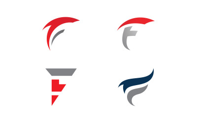 F brief logo symbool sjabloon. Vector illustratie. V21