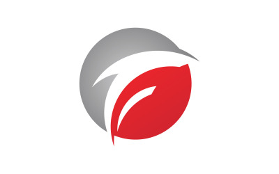 Szablon symbol logo litery F. Ilustracja wektorowa. V9