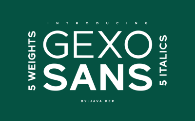 Gexo Sans - police sans élégante