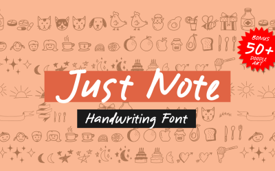 Notera bara - Font och Doodle