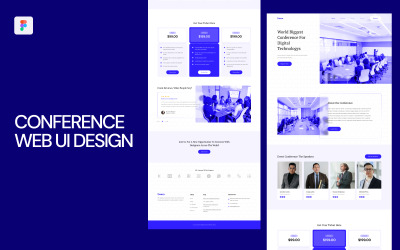 Ontwerpsjabloon voor webinterface voor conferenties