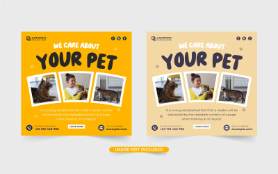Pet Care Shop-Vorlage für Marketing