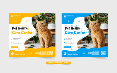 Шаблон публікації в соціальних мережах щодо догляду за домашніми тваринами