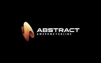 Abstrakcyjny gradient Logo Design 2