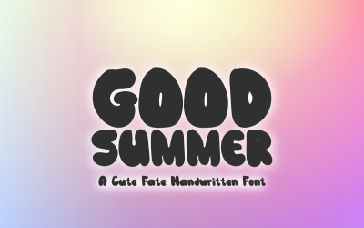 Good Summer - Une police manuscrite groovy