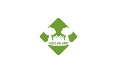 Building Home Nature Logo Vector Template 16