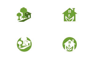 Building Home Nature Logo Vector Template 19