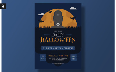 Šťastný Halloween Flyer šablona