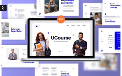 UCourse - Presentación PPT de Educación Púrpura Amarilla
