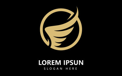 Wing logo template. Vector illustration. V16