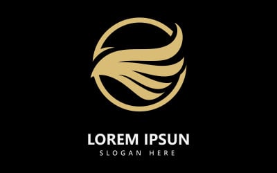 Wing logo template. Vector illustration. V20