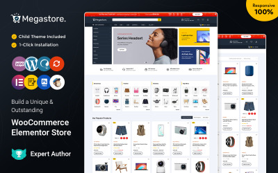 Megastore - uniwersalny responsywny motyw Elementor WooCommerce