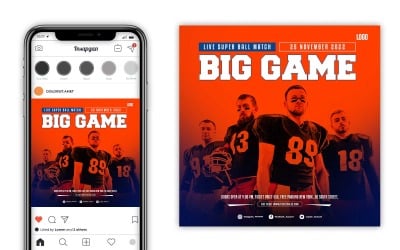 Volantino sui social media di football americano Nfl