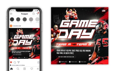 Nfl Amerikan futbolu sosyal medya el ilanı yazısı
