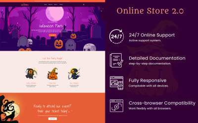Spooky - Halloweenowy motyw Shopify