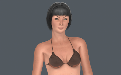 Asena Femmina Rigged Modello 3D