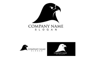 águila, cabeza, halcón, pájaro, logotipo, vector, 8