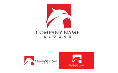 Eagle Head Falcon Bird Logo Vector 9