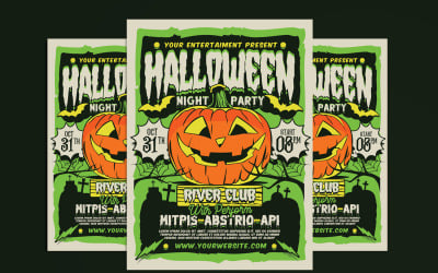 Halloween Night Party szórólap sablon