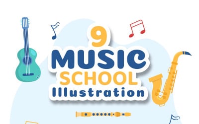 9 Music School Illustration