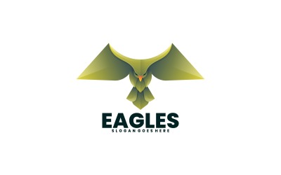 Estilo de logotipo de gradiente de águia Vol.5
