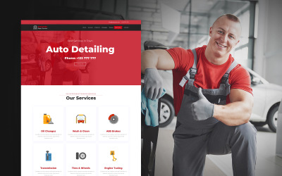 Automobil - Auto Detailing & Car Services Šablona vstupní stránky