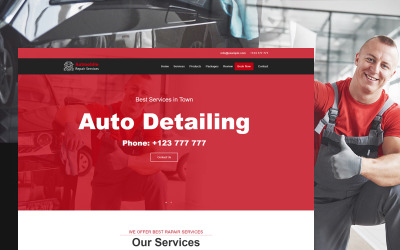 Automobile - Auto Detailing &amp;amp; Car Services Landing Page Template