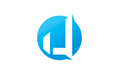 Letter U  logo template. Vector illustration. V15