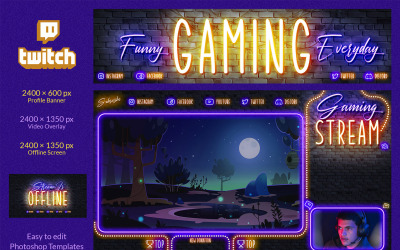 Twitch Gaming Stream-ontwerp