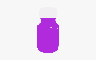 Фіолетовий медицини пляшку вектор
